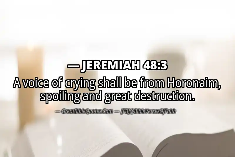 JEREMIAH 48:3 Verse Image