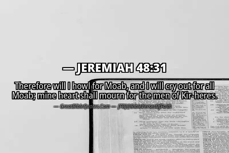 JEREMIAH 48:31 Verse