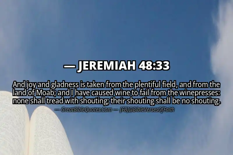 JEREMIAH 48:33 Verse Image