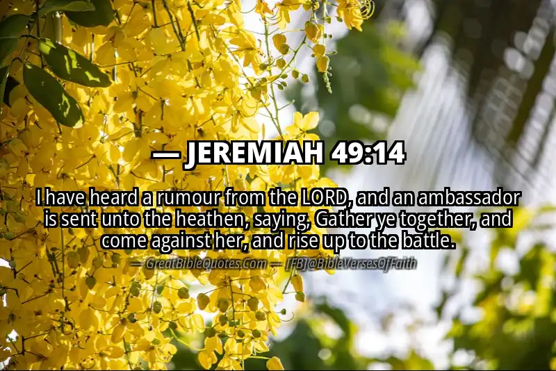 JEREMIAH 49:14 Verse