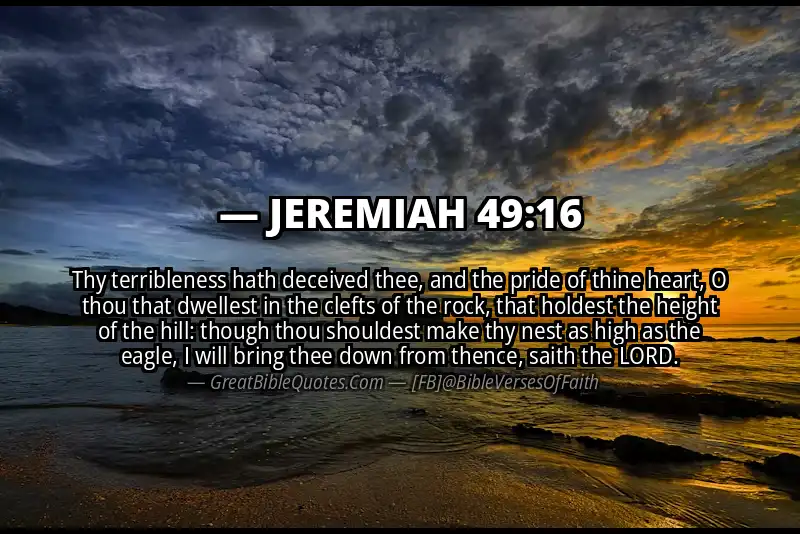 JEREMIAH 49:16 Verse