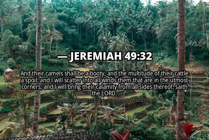 JEREMIAH 49:32 Verse