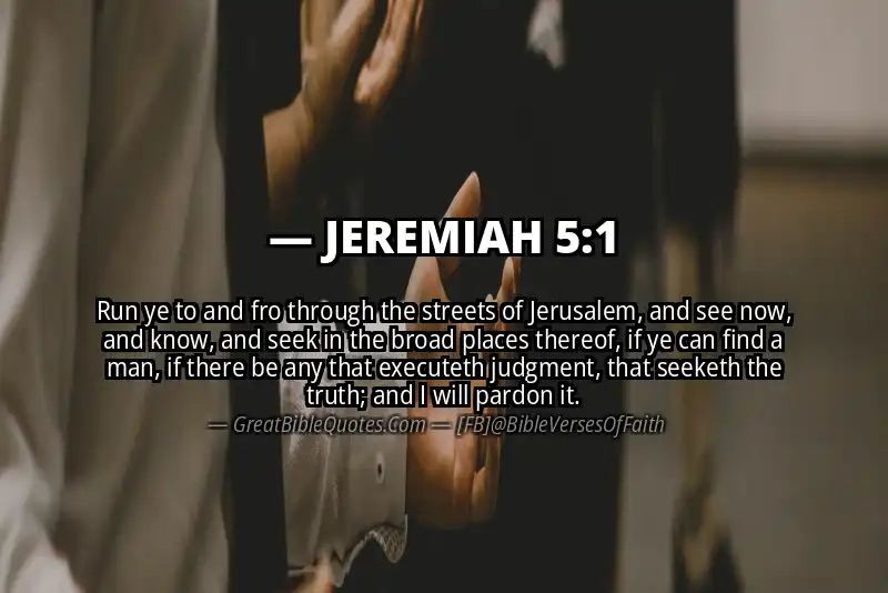 JEREMIAH 5:1 Verse