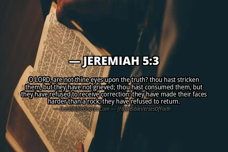 Bible verse: JEREMIAH 5:3 Image