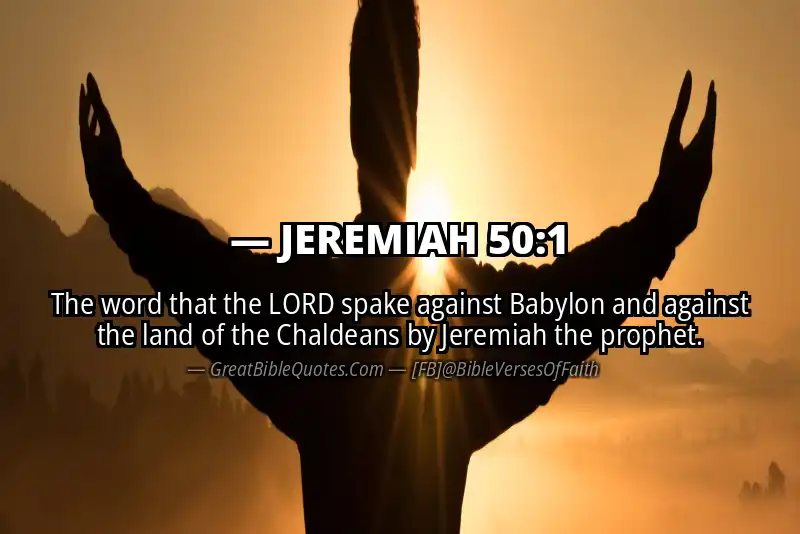 JEREMIAH 50:1 Verse