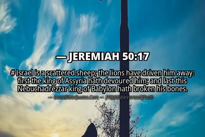 JEREMIAH 50:17 Verse
