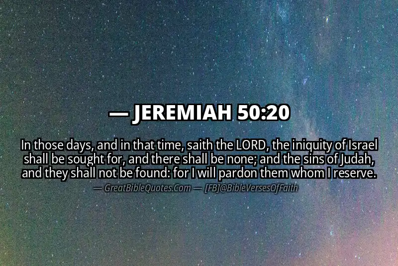 JEREMIAH 50:20 Verse