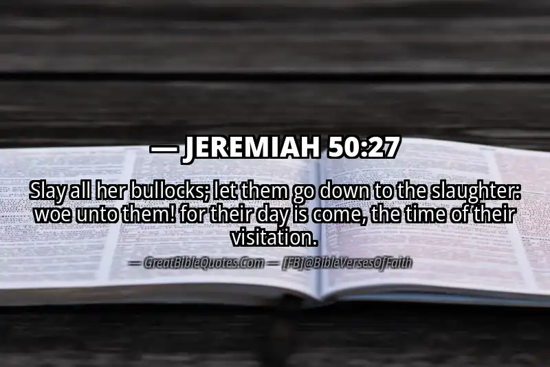 JEREMIAH 50:27 Verse