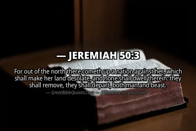 JEREMIAH 50:3 Verse
