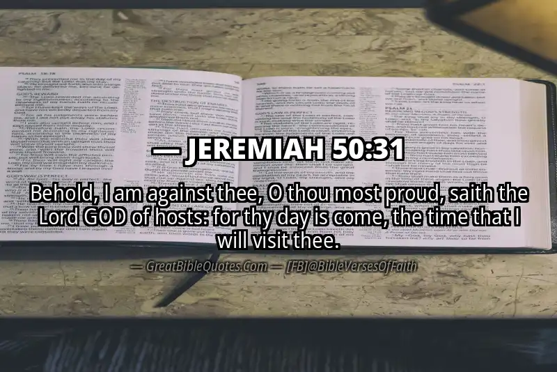 JEREMIAH 50:31 Verse