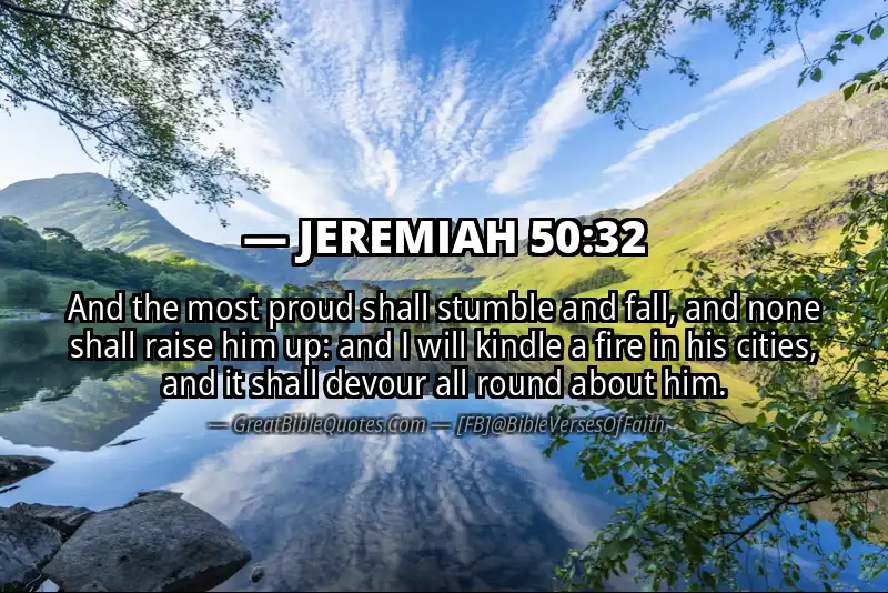 JEREMIAH 50:32 Verse
