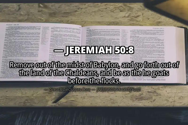 JEREMIAH 50:8 Verse