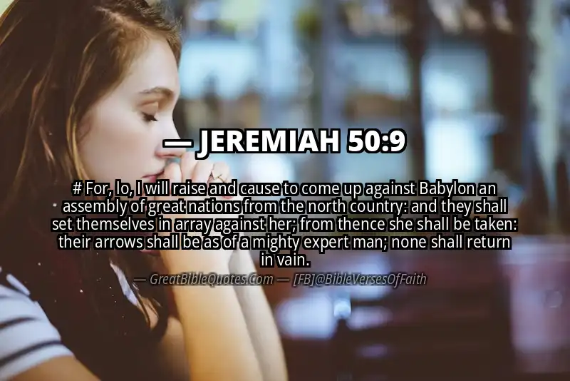 JEREMIAH 50:9 Verse