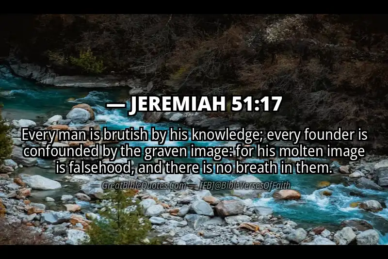 JEREMIAH 51:17 Verse