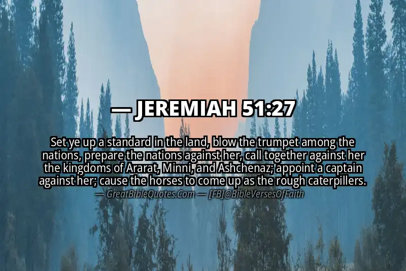 Bible verse: JEREMIAH 51:27 Image