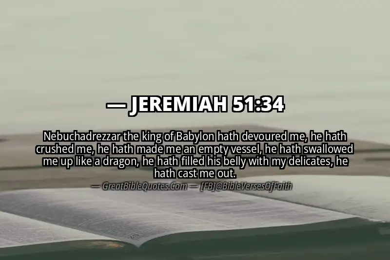 Bible verse: JEREMIAH 51:34 Image
