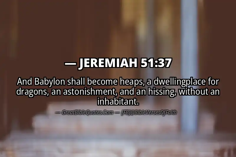 JEREMIAH 51:37 Verse