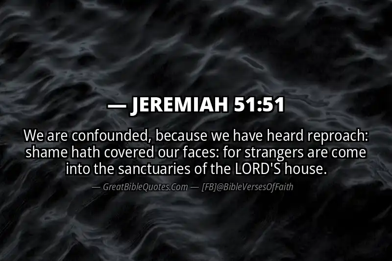 JEREMIAH 51:51 Verse