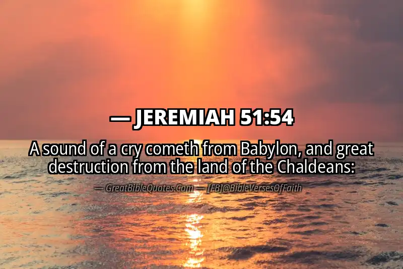 JEREMIAH 51:54 Verse