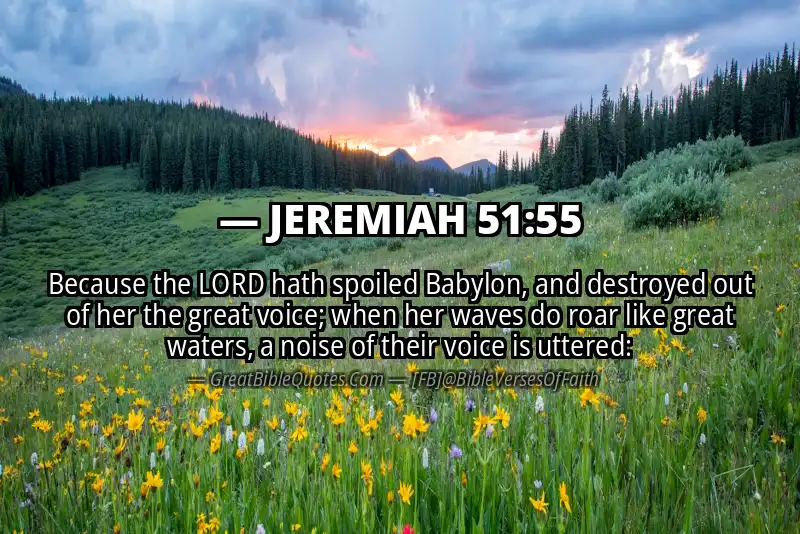 JEREMIAH 51:55 Verse
