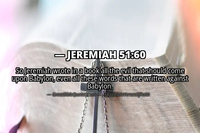 Bible verse: JEREMIAH 51:60 Image