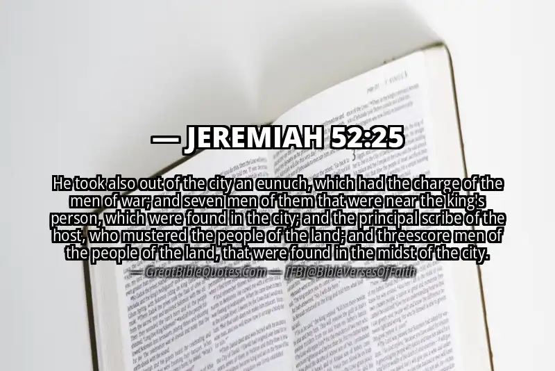Bible verse: JEREMIAH 52:25 Image