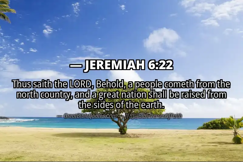 JEREMIAH 6:22 Verse