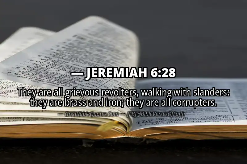 JEREMIAH 6:28 Verse