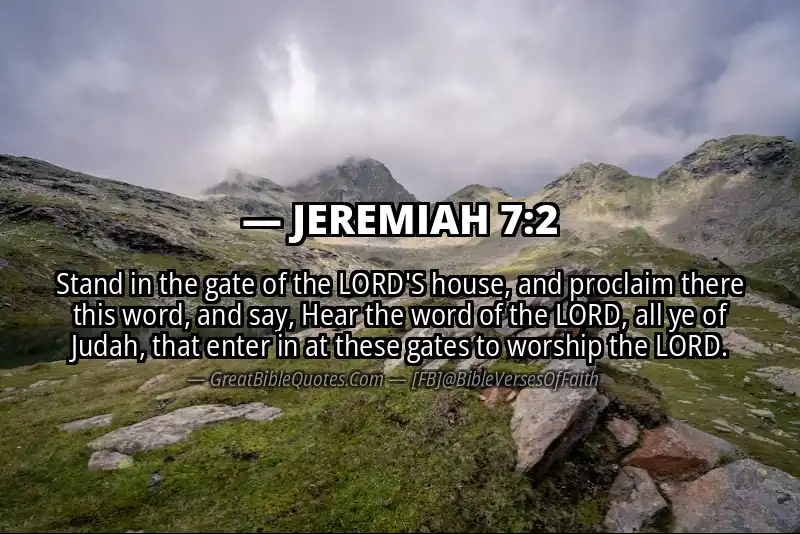 JEREMIAH 7:2 Verse