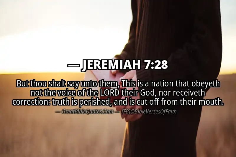 JEREMIAH 7:28 Verse