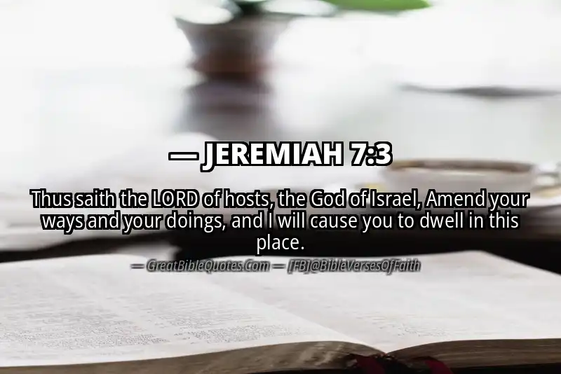 JEREMIAH 7:3 Verse Image