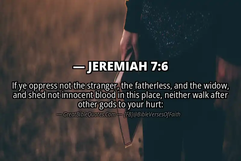 JEREMIAH 7:6 Verse