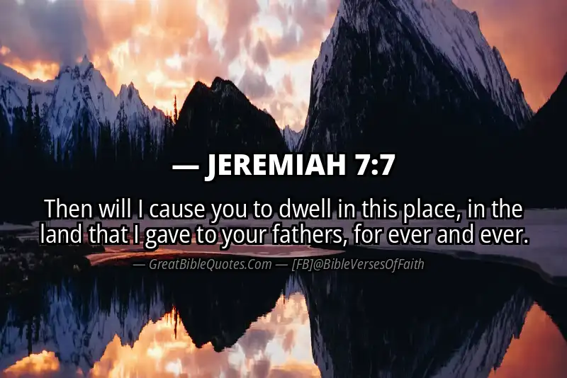 JEREMIAH 7:7 Verse