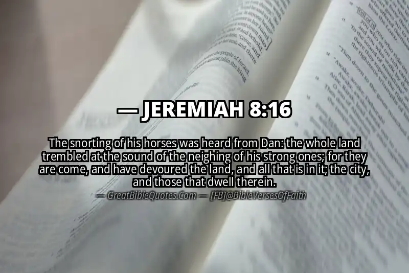 JEREMIAH 8:16 Verse