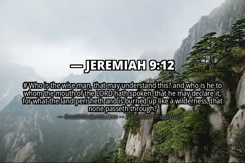 JEREMIAH 9:12 Verse Image