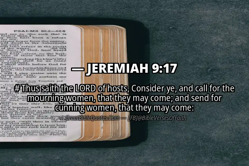 JEREMIAH 9:17 Verse