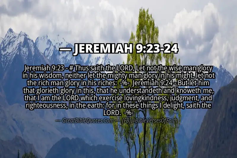 Image for JEREMIAH 9:23-24 Bible verse