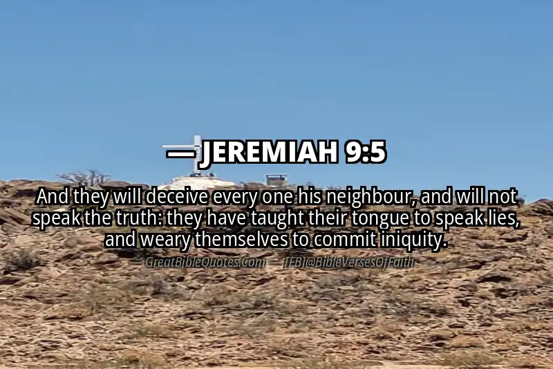 JEREMIAH 9:5 Verse