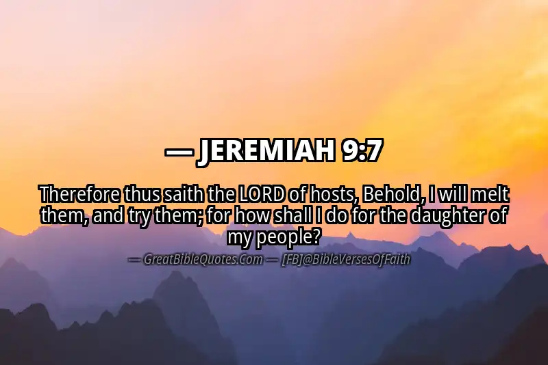 JEREMIAH 9:7 Verse
