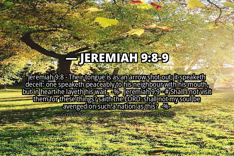 Image for JEREMIAH 9:8-9 Bible verse