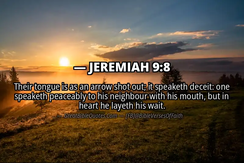 JEREMIAH 9:8 Verse