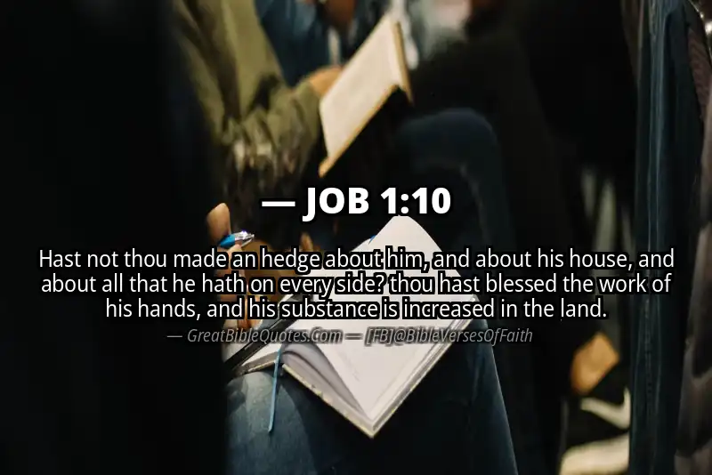 Bible verse: JOB 1:10 Image