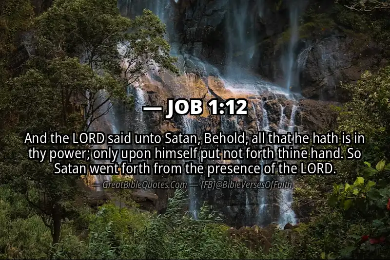 Bible verse: JOB 1:12 Image