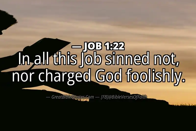 JOB 1:22 Verse Image