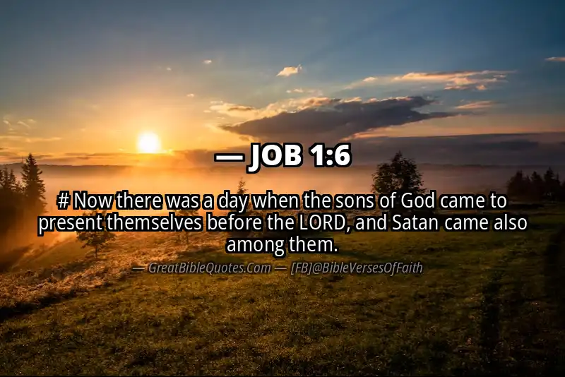 Bible verse: JOB 1:6 Image