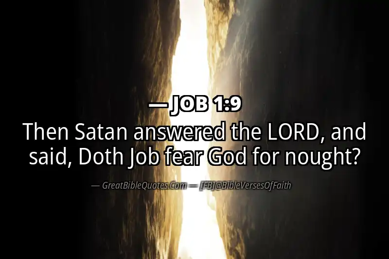 Bible verse: JOB 1:9 Image