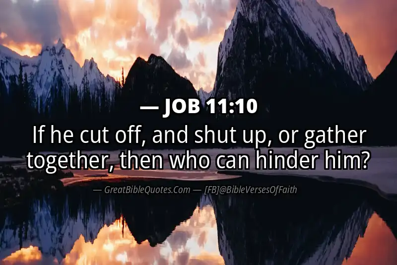 JOB 11:10 Verse