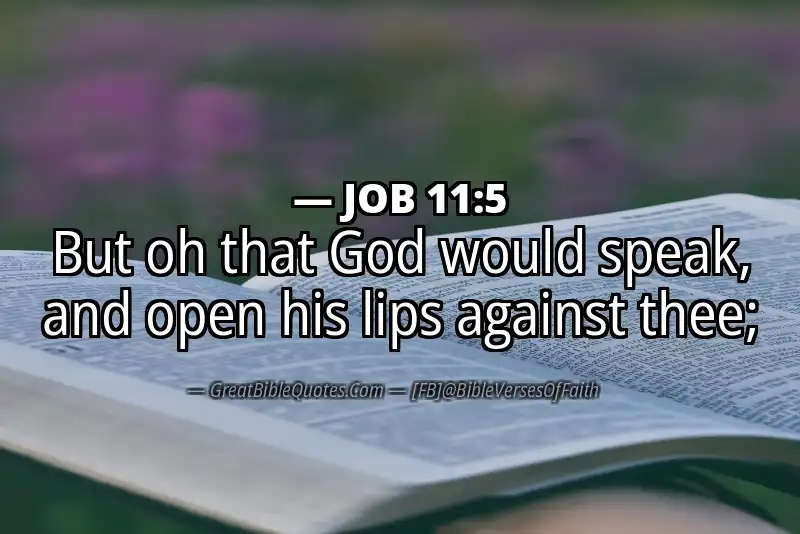 JOB 11:5 Verse