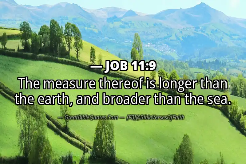 JOB 11:9 Verse
