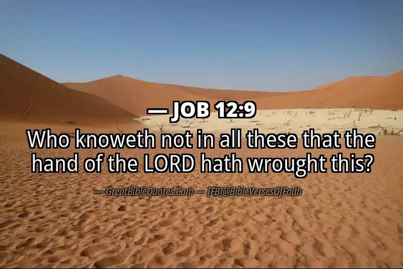 JOB 12:9 Verse